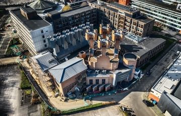 Aerial shot of Contact